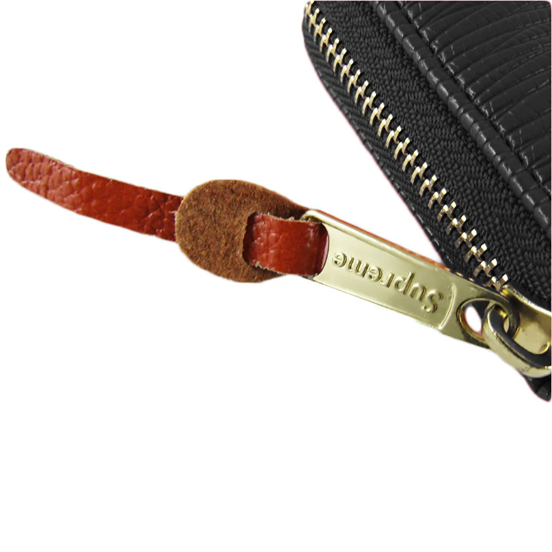High Quality Leather Supreme3M Wallet - Black - Image 7