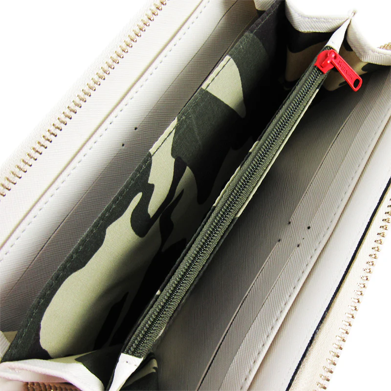 High Quality Leather Supreme3M Wallet - White - Image 3