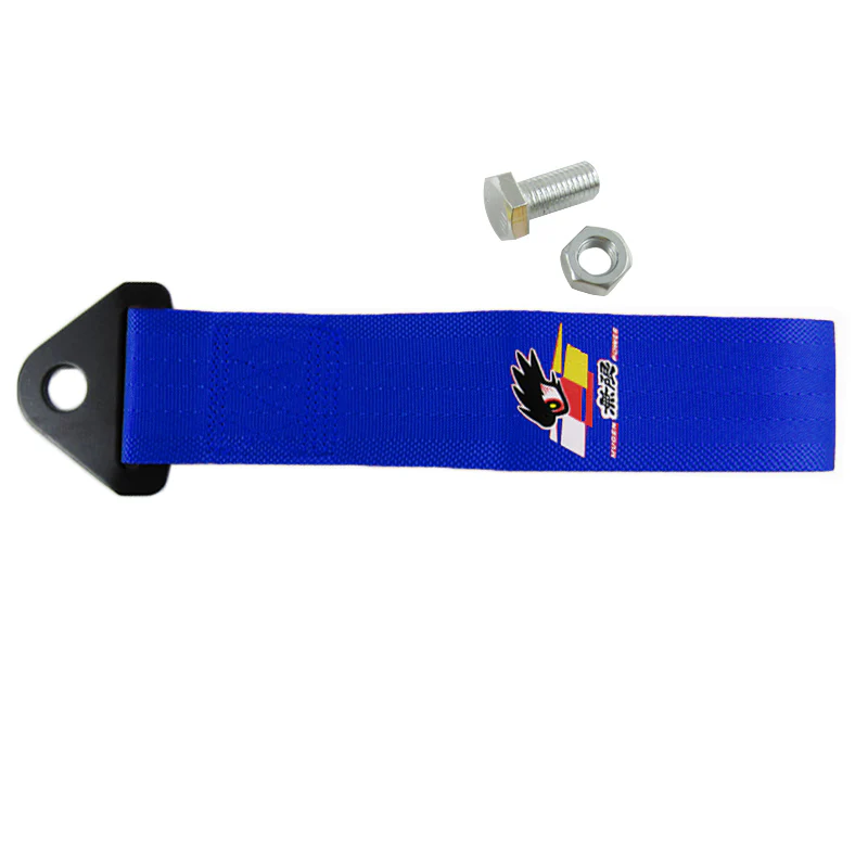 Mugen Blue Racing Tow Strap for Front / Rear Bumper - Image 2