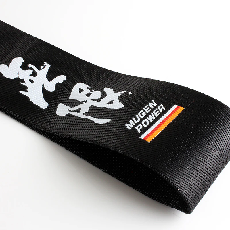 Mugen Power Black Racing Tow Strap for Front / Rear Bumper - Image 3