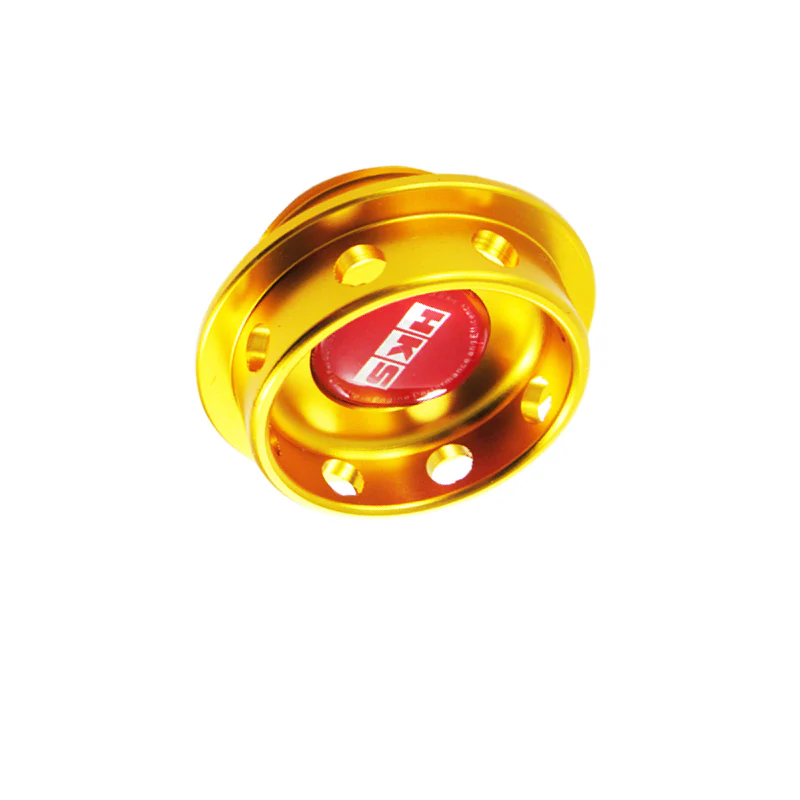 HKS Engine Oil Fuel Filler Cap Cover Billet Gold For Toyota Camry Corolla Celica - Image 2