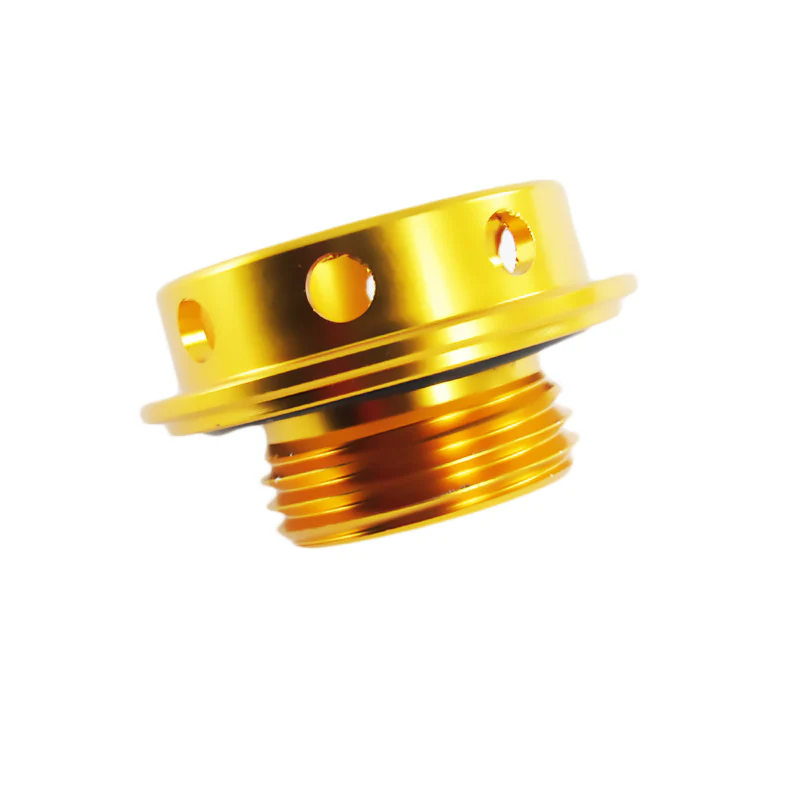 HKS Engine Oil Fuel Filler Cap Cover Billet Gold For Toyota Camry Corolla Celica - Image 3