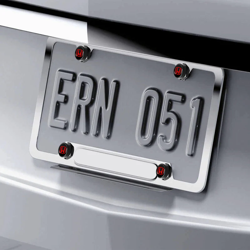 Honda 4PCS New Car License Plate Frame Screw Bolt Cap Cover Fit For All Models - Image 7