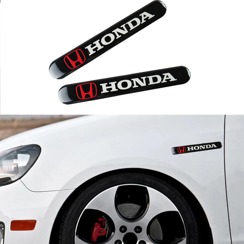 Honda Accord Civic Black Car Door Rear Trunk Side Fenders Bumper Badge Scratch Guard Sticker New 2 pcs - Image 4
