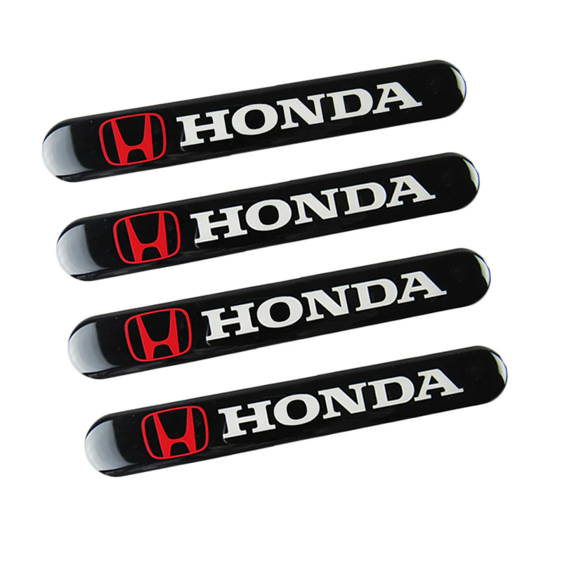 Honda Accord Civic Black Car Door Rear Trunk Side Fenders Bumper Badge Scratch Guard Sticker New 4 pcs - Image 5