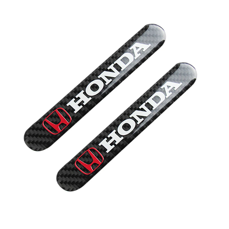 Honda Accord Civic Carbon Fiber Car Door Rear Trunk Side Fenders Bumper Badge Scratch Guard Sticker New 2 pcs - Image 4