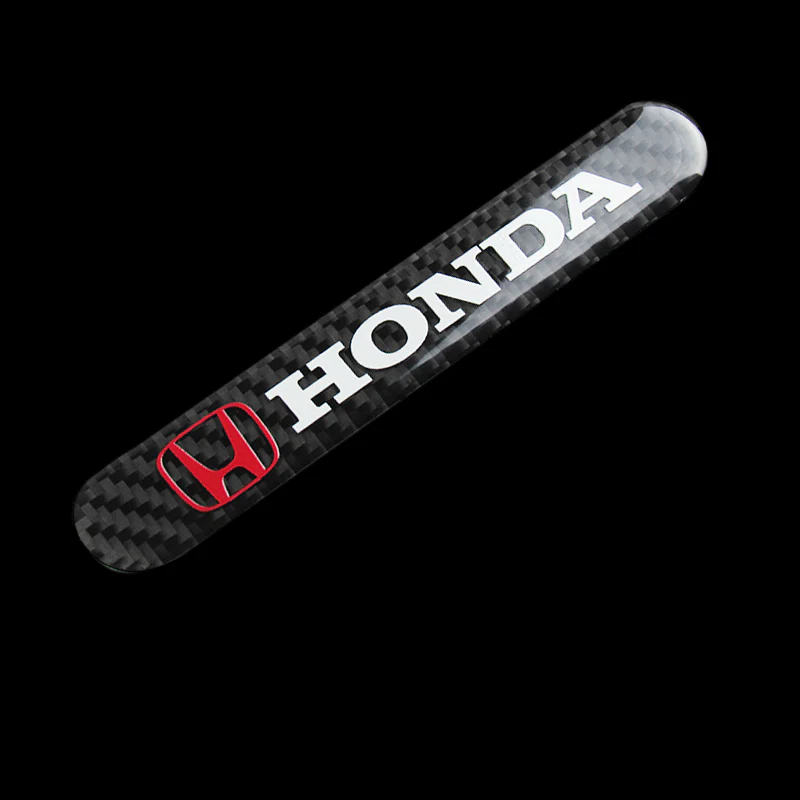Honda Accord Civic Carbon Fiber Car Door Rear Trunk Side Fenders Bumper Badge Scratch Guard Sticker New 2 pcs - Image 5