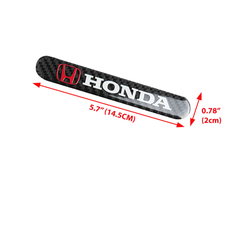 Honda Accord Civic Carbon Fiber Car Door Rear Trunk Side Fenders Bumper Badge Scratch Guard Sticker New 4 pcs - Image 3