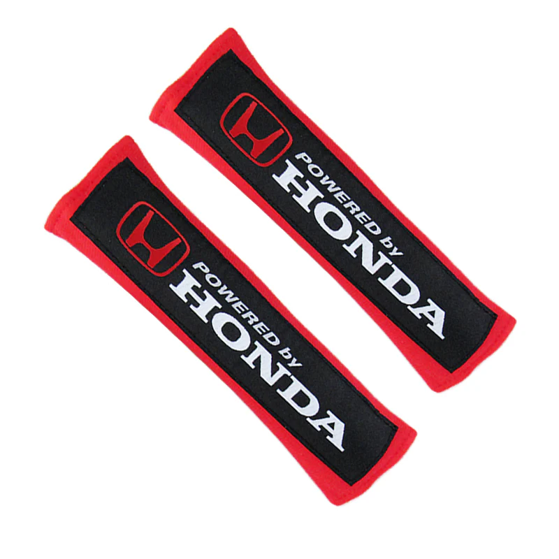 Honda Accord Civic Red Seat Belt Cover X2 - Image 4