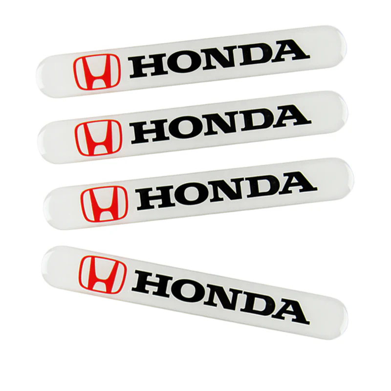 Honda Accord Civic White Car Door Rear Trunk Side Fenders Bumper Badge Scratch Guard Sticker New 4 pcs - Image 5
