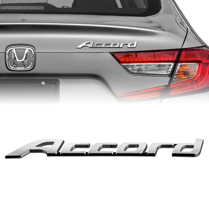HONDA ACCORD Set 2008-2012 GENUINE REAR TRUNK CHROME EMBLEM with LED Front Grille Emblem - Image 6