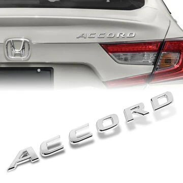 HONDA ACCORD SEDAN Set 2018-2019 GENUINE REAR TRUNK CHROME EMBLEM with LED Front Grille Emblem - Image 7