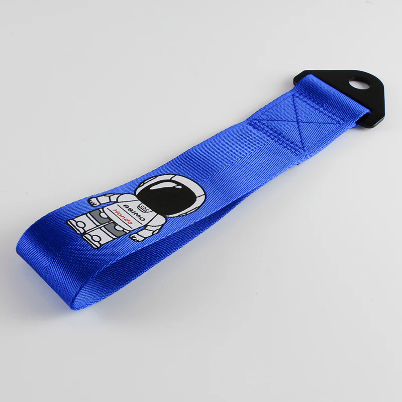 Honda ASIMO Racing Set Blue Tow Strap for Front / Rear Bumper with Seat Belt Cover - Image 4