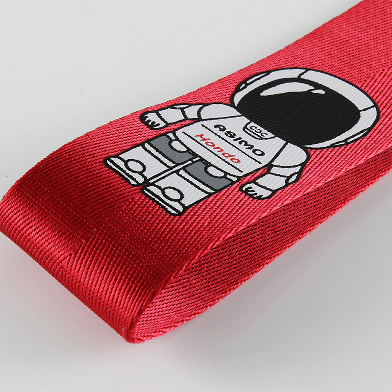 Honda ASIMO Racing Set Red Tow Strap for Front / Rear Bumper with Seat Belt Cover - Image 2