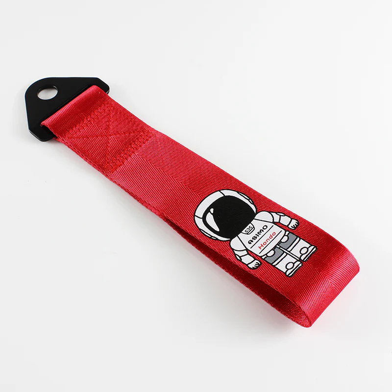 Honda ASIMO Racing Set Red Tow Strap for Front / Rear Bumper with Seat Belt Cover - Image 4