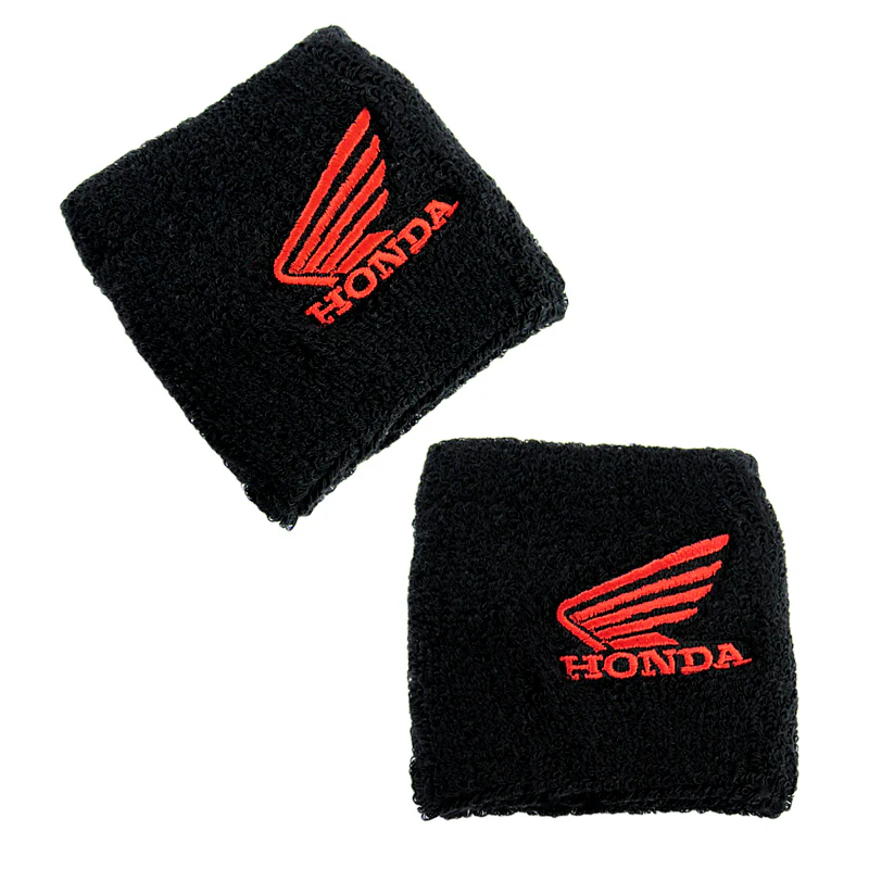 Honda Black Brake Clutch Reservoir Sock Cover Motorcycle Bike Sweat X2 - Image 2