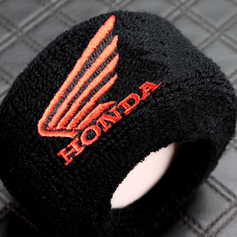 Honda Black Brake Clutch Reservoir Sock Cover Motorcycle Bike Sweat X2 - Image 3