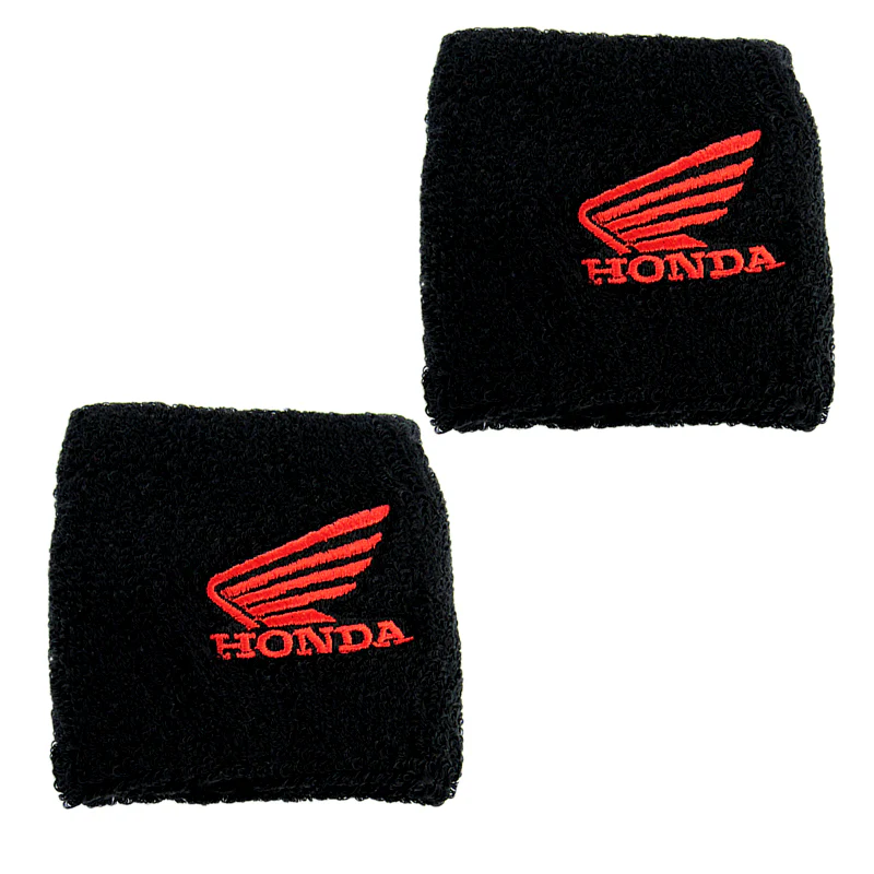 Honda Black Brake Clutch Reservoir Sock Cover Motorcycle Bike Sweat X2 - Image 4