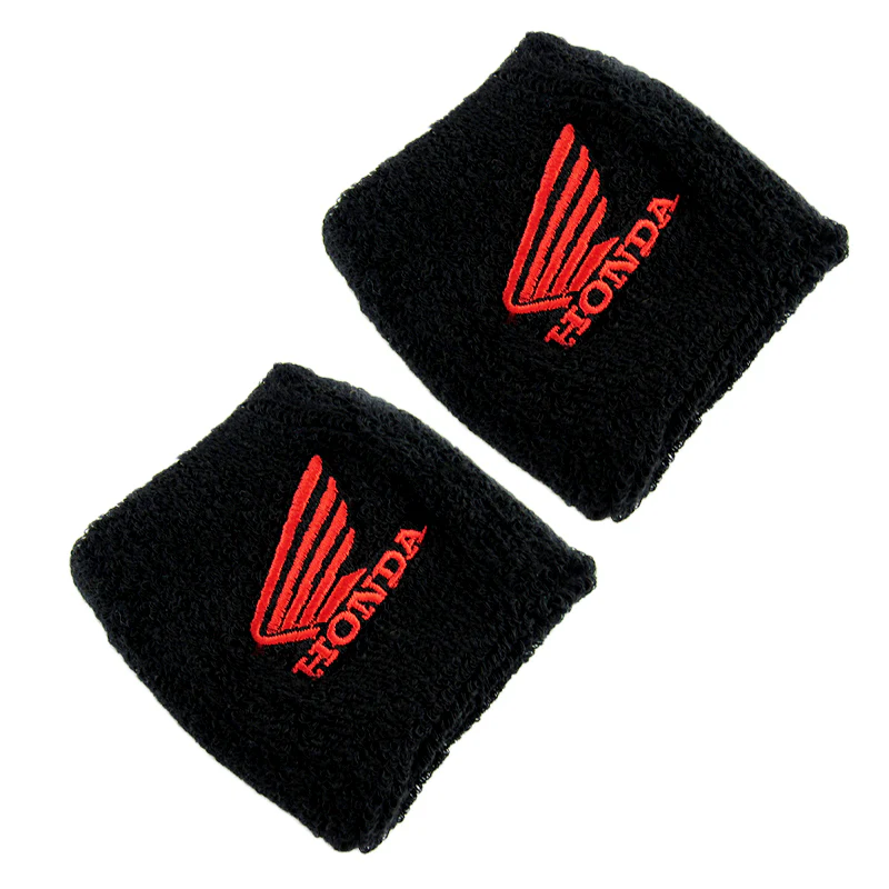 Honda Black Brake Clutch Reservoir Sock Cover Motorcycle Bike Sweat X2 - Image 6