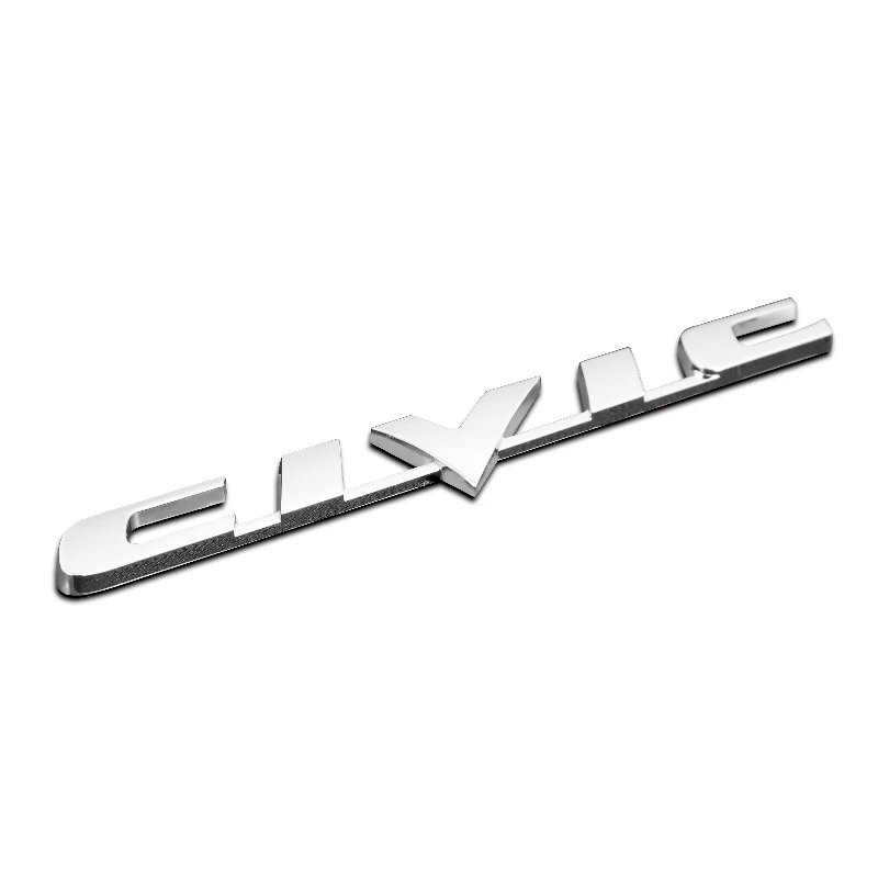Honda Chrome Emblem Set for 2006 - 2011 HONDA CIVIC Coupe 2DR "H" Rear Trunk with CIVIC Emblem - Image 8