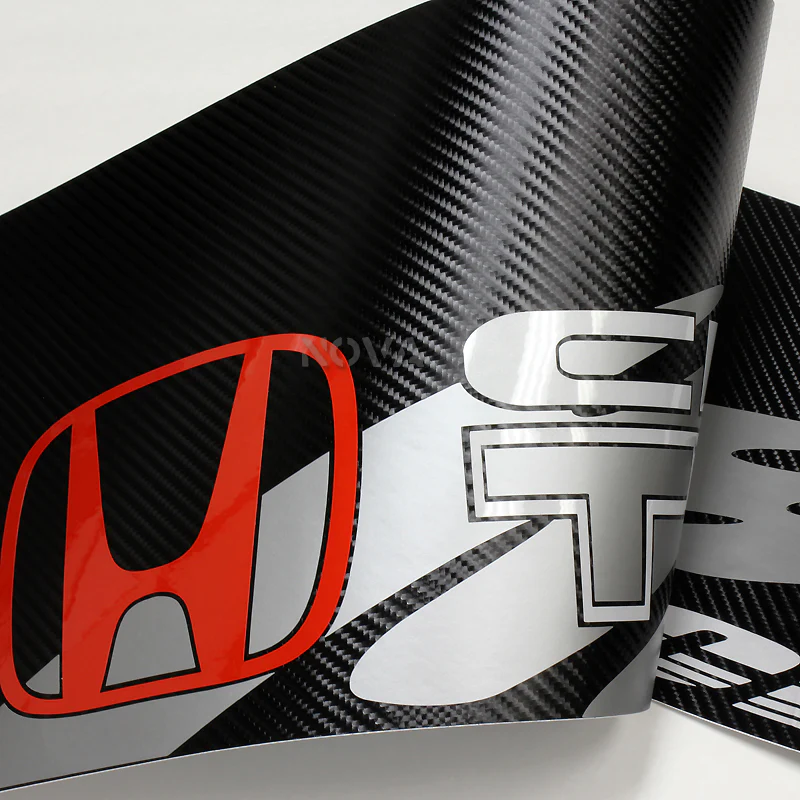 Honda Civic Type R Carbon Fiber Windshield Banner - Image 3