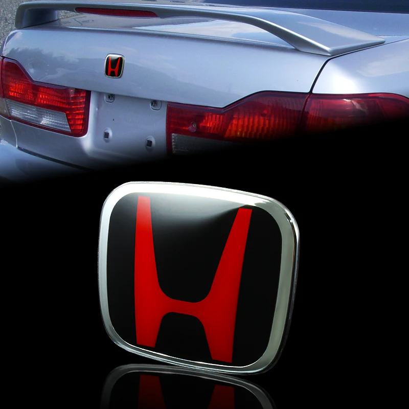 HONDA CIVIC Set 2006 - 2011 Civic Coupe GENUINE REAR TRUNK "H" EMBLEM with Chrome CIVIC Emblem - Image 3