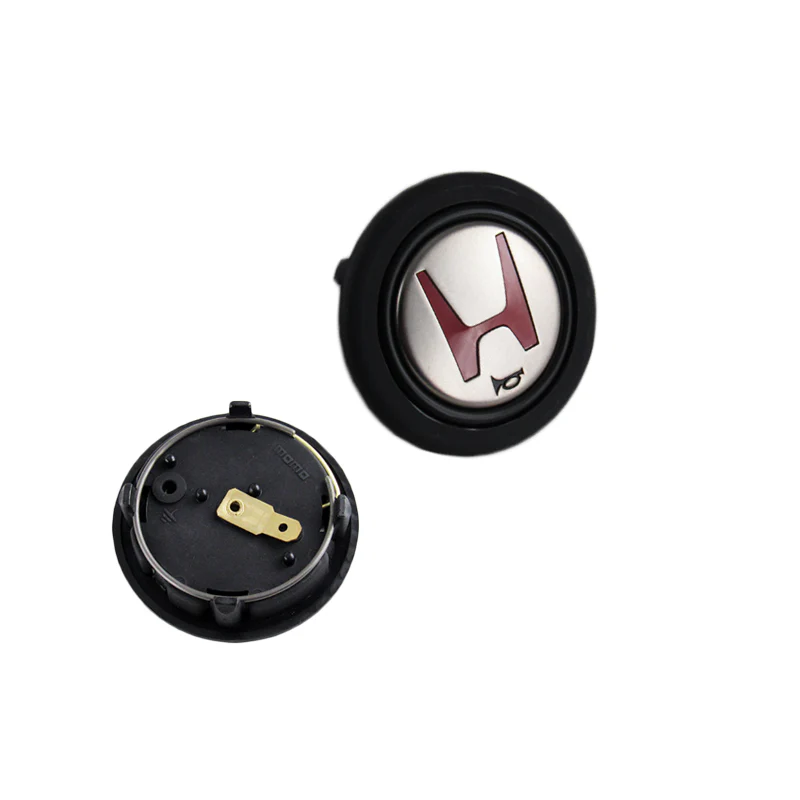 HONDA Set Quality Leather 15" Diameter Car Steering Wheel Cover with LOGO Horn Button - Image 6