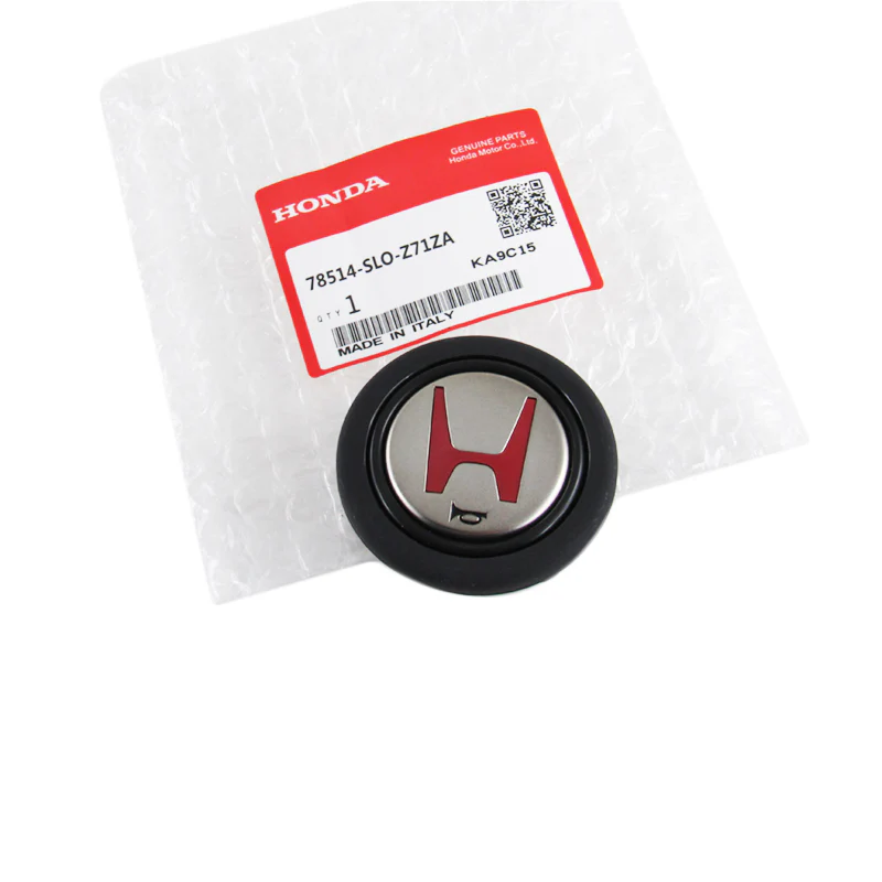 HONDA Set Quality Leather 15" Diameter Car Steering Wheel Cover with LOGO Horn Button - Image 7
