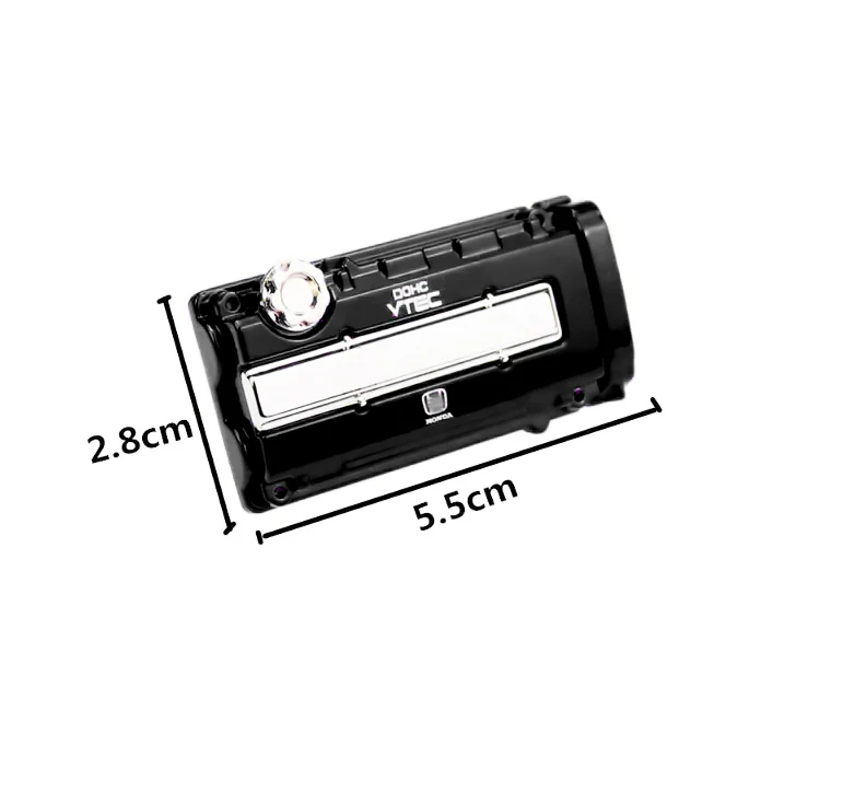 Honda Stainless Steel VTEC Valve Cover Black Car Vent Clip Air Freshener Kit - Cologne Scent - Image 2