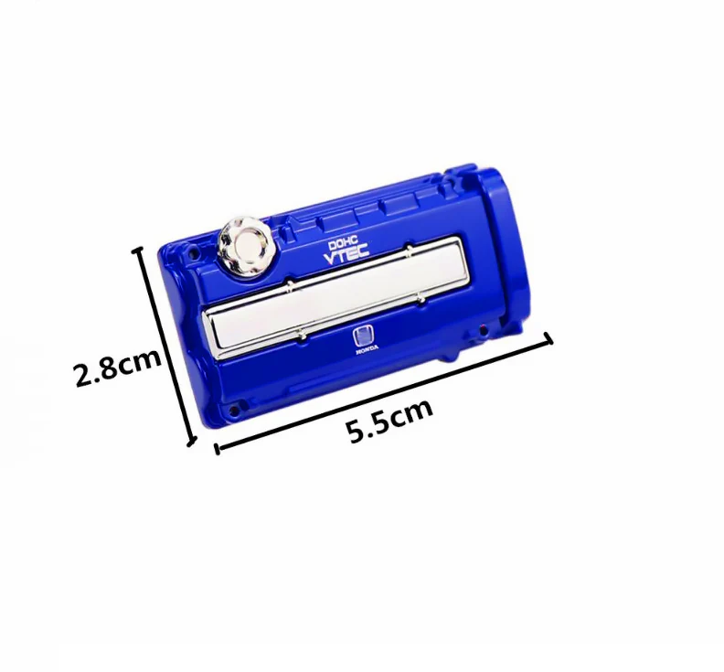 Honda Stainless Steel VTEC Valve Cover Blue Car Vent Clip Air Freshener Kit - Cologne Scent - Image 5