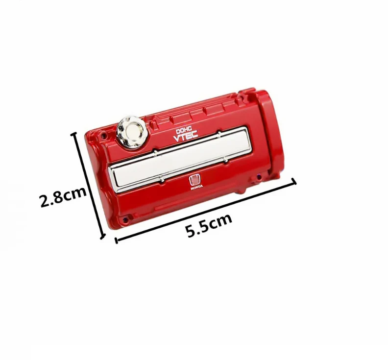 Honda Stainless Steel VTEC Valve Cover Red Car Vent Clip Air Freshener Kit - COLOGNE Scent - Image 2