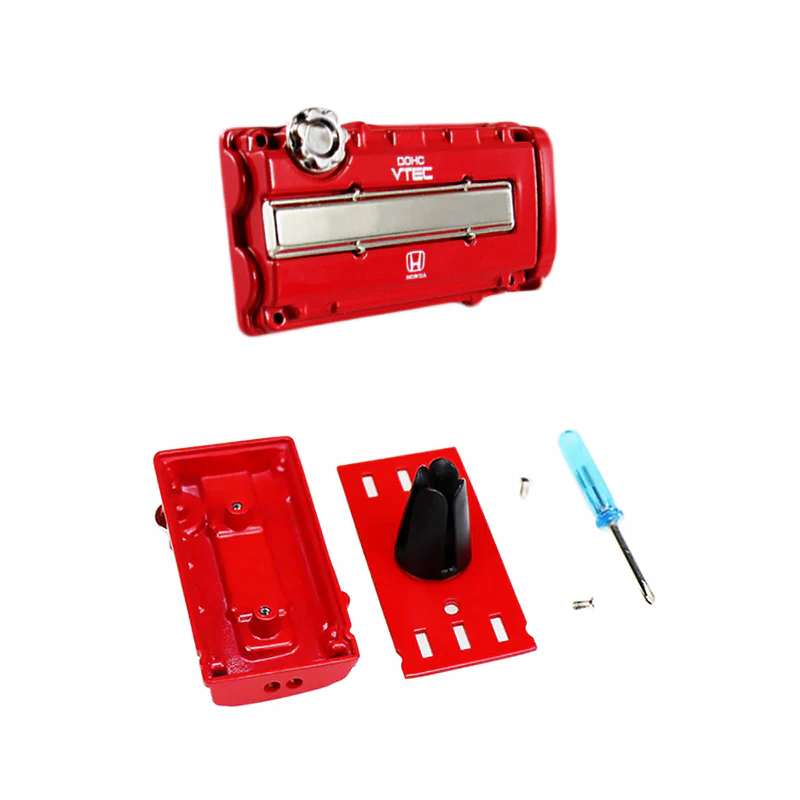 Honda Stainless Steel VTEC Valve Cover Red Car Vent Clip Air Freshener Kit - COLOGNE Scent - Image 3