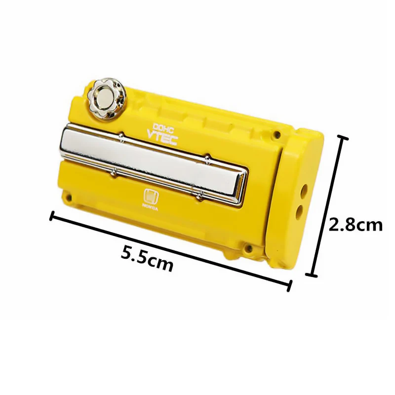 Honda Stainless Steel VTEC Valve Cover Yellow Car Vent Clip Air Freshener Kit - COLOGNE Scent - Image 3