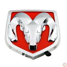 Hood Head Grille Lid Red and Silver Red Emblem Badge for 2013-2018 Dodge Ram 1500 2500 3500 - Image 3