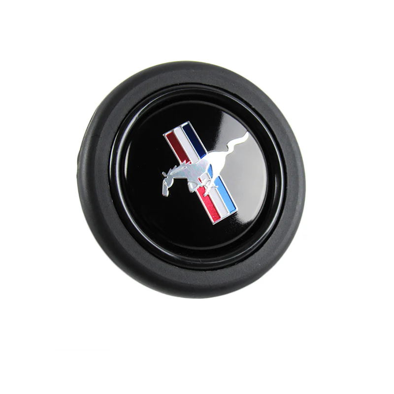 MUSTANG Black Horn Button fits FORD MOMO RAID NRG Steering Wheel Shelby Racing - Image 2
