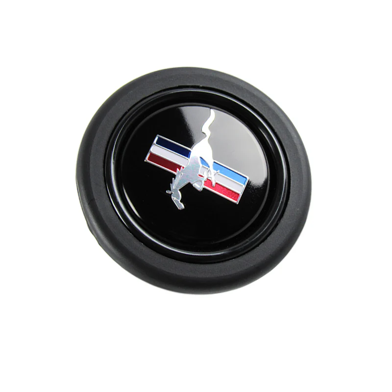 MUSTANG Black Horn Button fits FORD MOMO RAID NRG Steering Wheel Shelby Racing - Image 5
