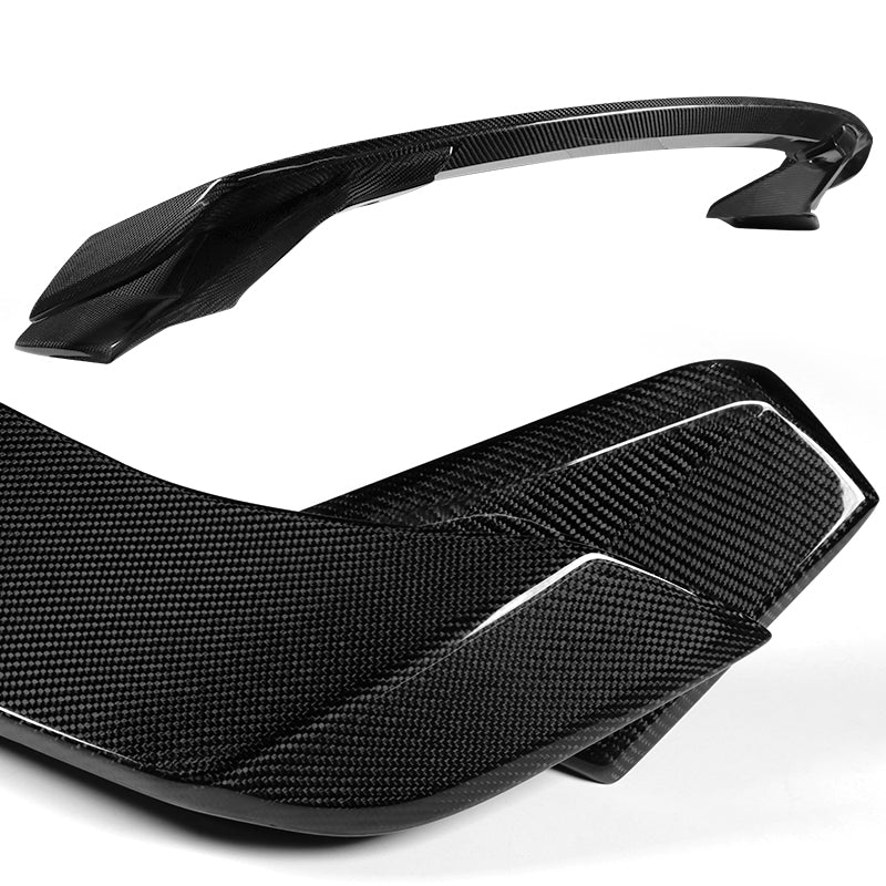 HP-Style Rear Trunk Lip Spoiler Wing For 2022-2025 Honda Civic Sedan -Real Carbon Fiber - Image 2