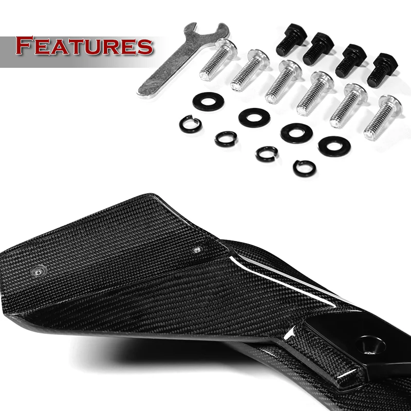 HP-Style Rear Trunk Lip Spoiler Wing For 2022-2025 Honda Civic Sedan -Real Carbon Fiber - Image 3