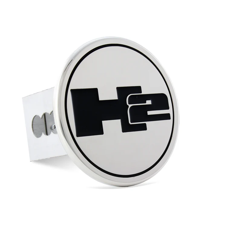 Hummer H2 Logo Stainless Steel Hitch Cover Cap Plug Chrome for 2" Trailer Tow Receiver - Image 5