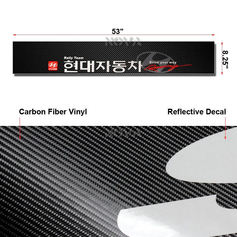 Hyundai Set of Tucson Tiburon Sonata Smoke Sequential LED Signal Side Marker Lights with Carbon Fiber Windshield Banner - Image 5