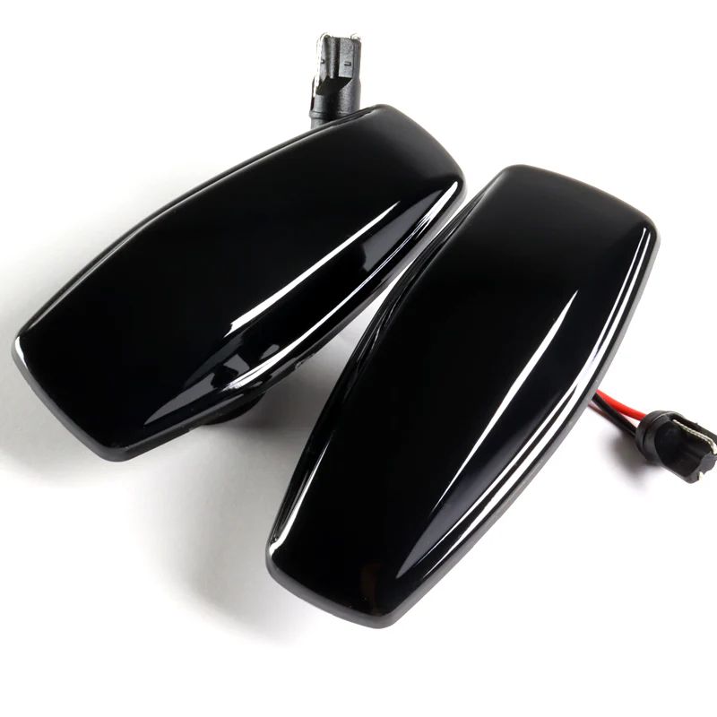 Hyundai Tucson / Tiburon / Sonata / Elantra Amber LED Turn Signal Front Side Marker Lights -Smoked Lens - Image 2