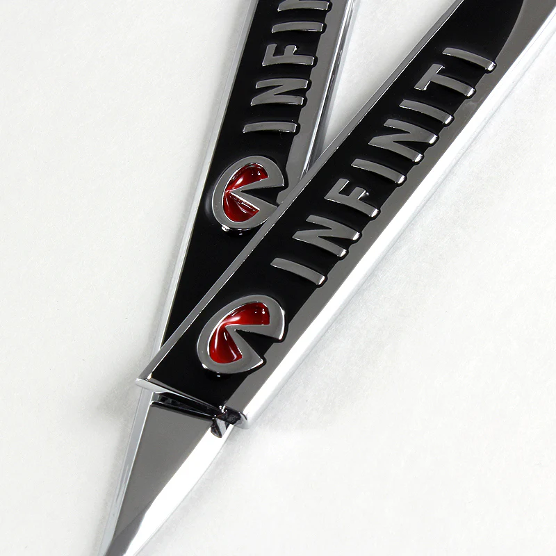 INFINITI Black 3D Metal Emblem Sticker 2 pcs - Image 5