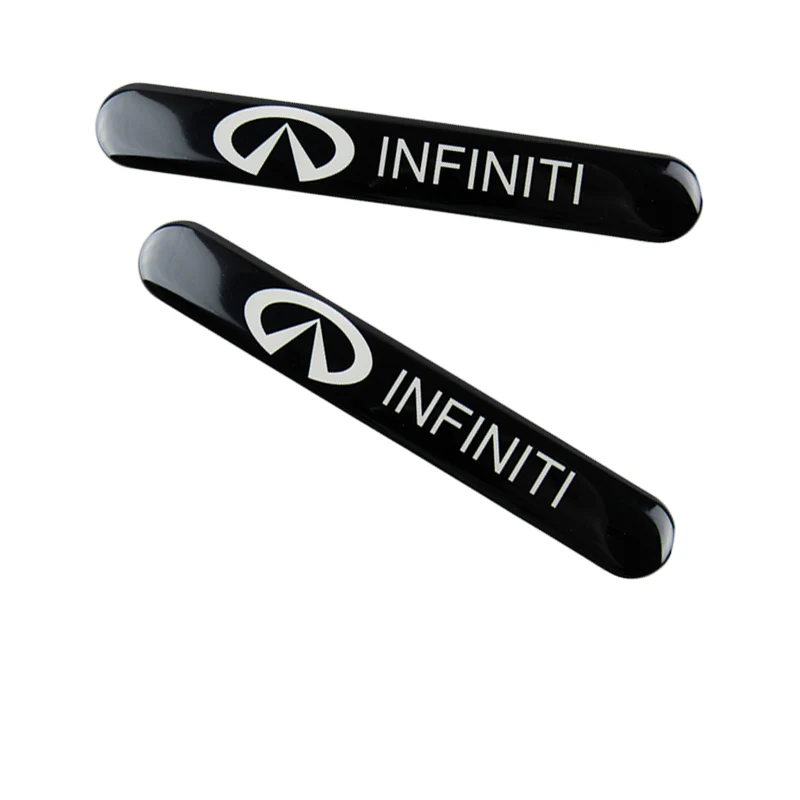 INFINITI Black Car Door Rear Trunk Side Fenders Bumper Badge Scratch Guard Sticker New 2 pcs - Image 4