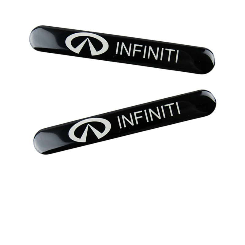 INFINITI Black Car Door Rear Trunk Side Fenders Bumper Badge Scratch Guard Sticker New 4 pcs - Image 2
