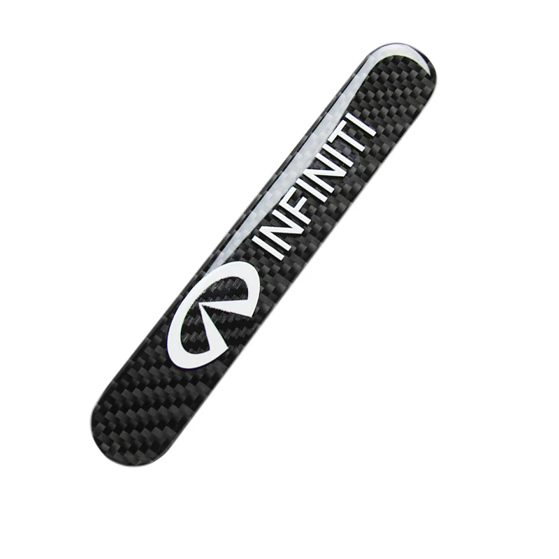 INFINITI Carbon Fiber Car Door Rear Trunk Side Fenders Bumper Badge Scratch Guard Sticker New 2 pcs - Image 5