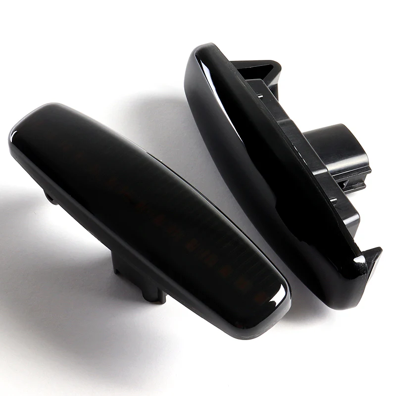 Infiniti M35 M45 G35 G37 / Nissan Pathfinder Amber LED Turn Signal Front Side Marker Lights -Smoked Lens - Image 2