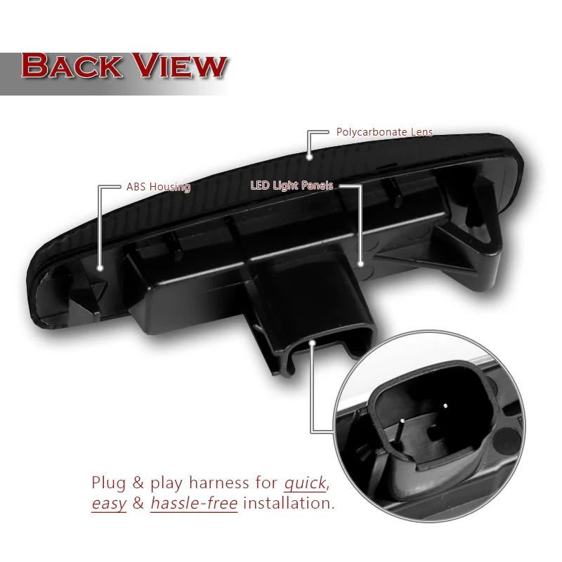 Infiniti M35 M45 G35 G37 / Nissan Pathfinder Amber LED Turn Signal Front Side Marker Lights -Smoked Lens - Image 3