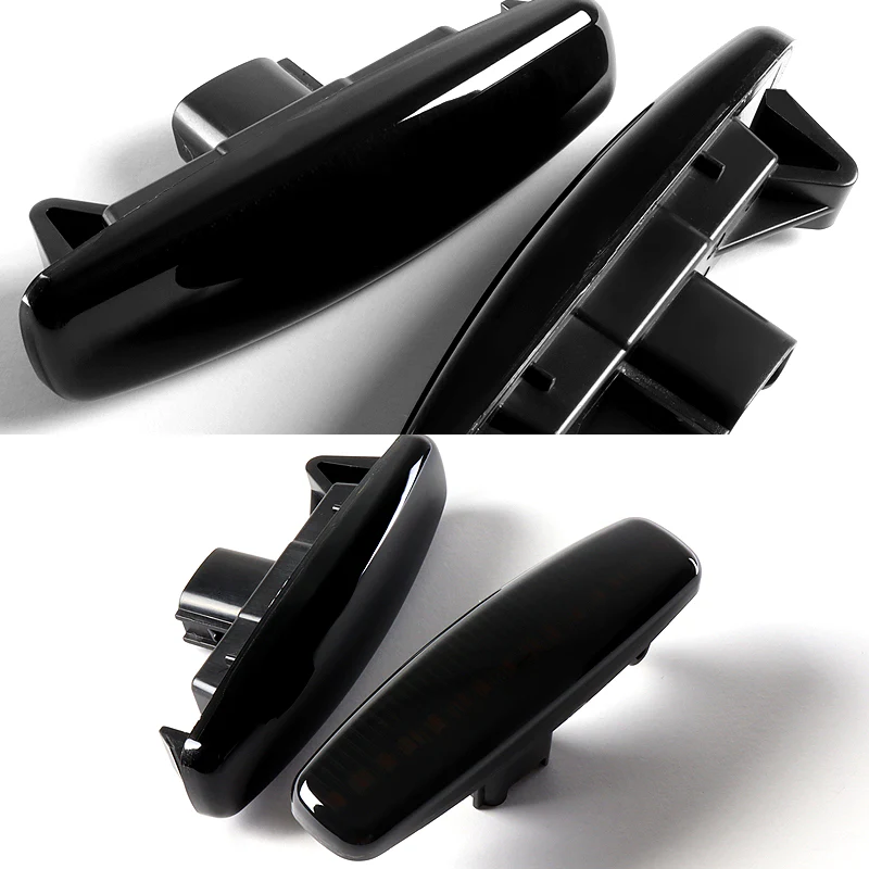 Infiniti M35 M45 G35 G37 / Nissan Pathfinder Amber LED Turn Signal Front Side Marker Lights -Smoked Lens - Image 4