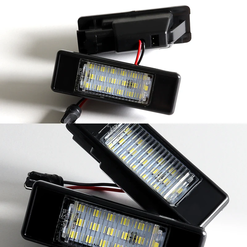 Infiniti Q50 / Nissan Armada / Juke / Rogue Xenon White 18-SMD LED License Plate Lights (2pcs) - Image 4