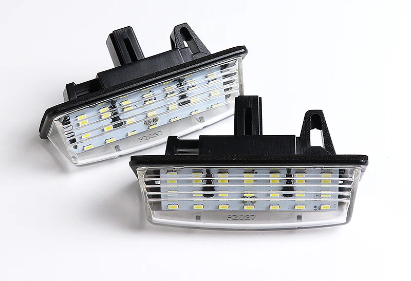 Nissan Murano / Rogue / Pathfinder White 21-SMD LED License Plate Lights (2pcs) - Image 3